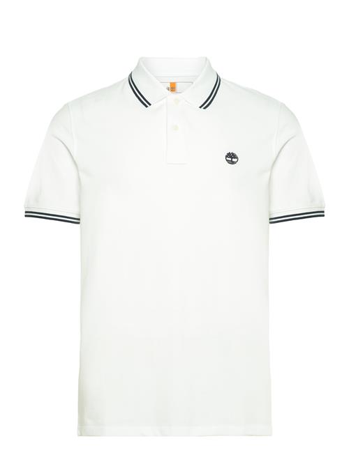 Timberland Tipped Pique Short Sleeve Polo Timberland White