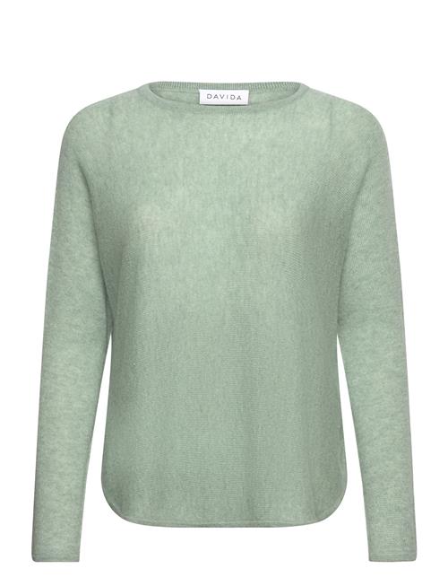 Davida Cashmere Curved Sweater Loose Tension Davida Cashmere Green