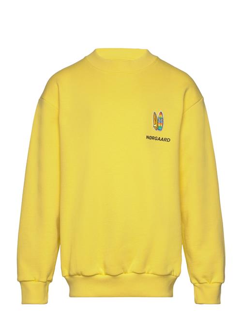 Organic Sweat Sonar Badge Sweatshirt Mads Nørgaard Yellow