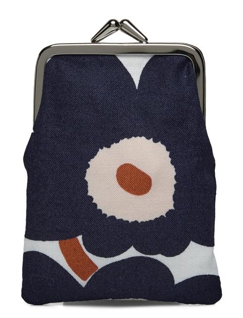 Se Marimekko Kortti Kukkaro Mini Unikko Marimekko Blue ved Booztlet