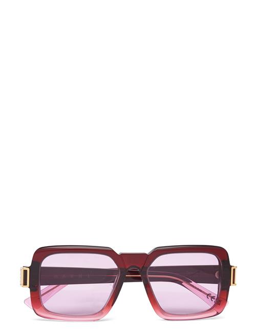 Se Marni Sunglasses Zamalek Faded Burgundy Marni Sunglasses Burgundy ved Booztlet