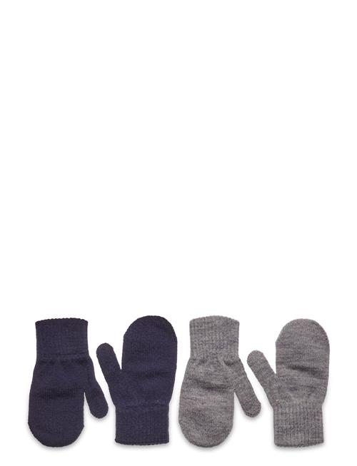 Comfy Mittens 2-Pack Melton Navy