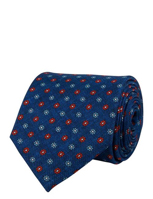 Se Portia 1924 Pattern Silk Tie Portia 1924 Blue ved Booztlet