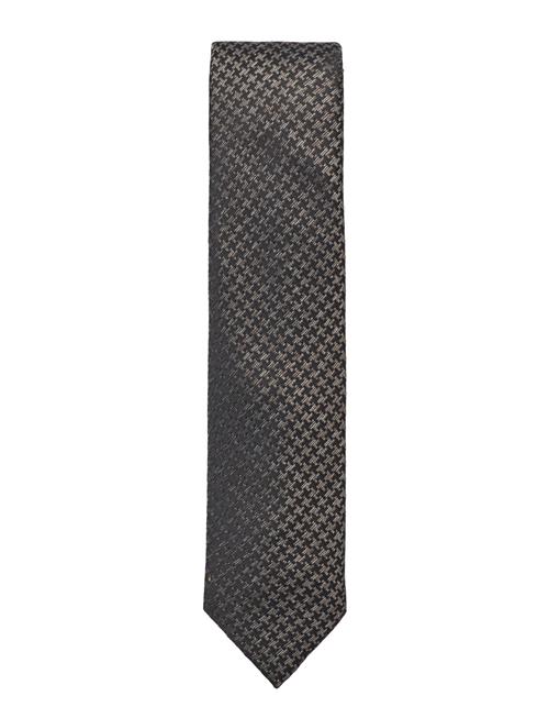 Patterned Tie 7 Cmpatterned Tie 7 Cm Lindbergh Black Brown