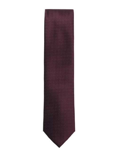 Lindbergh Black Polyester Tie With Dots 7 Cm Lindbergh Black Burgundy