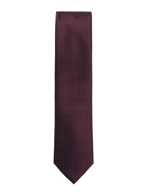 Polyester Tie With Dots 7 Cmpolyester Tie With Dots 7 Cm Lindbergh Black Burgundy