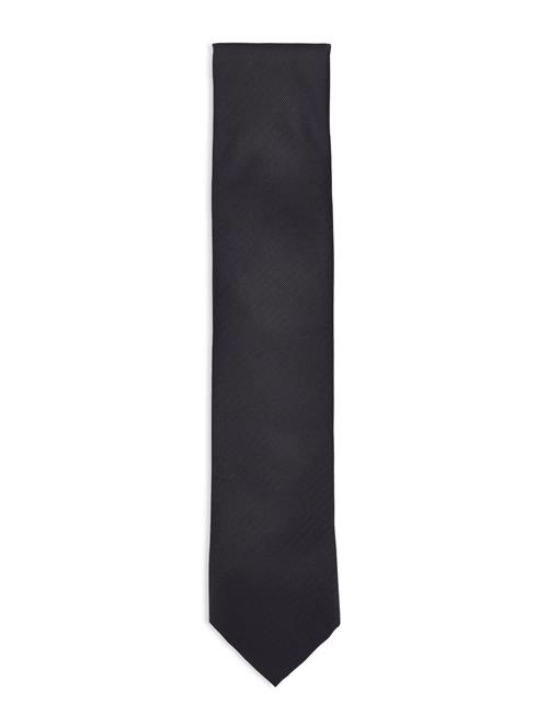 Lindbergh Black Polyester Tie 7 Cm Lindbergh Black Black