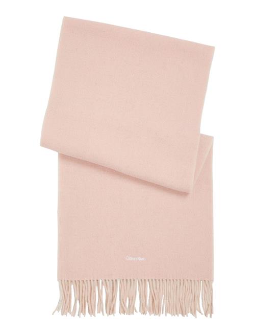 Calvin Klein Fringes Two T S Scarf 40X200 Calvin Klein Pink