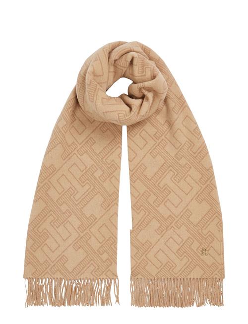 Tommy Hilfiger Th Monogram Wool Scarf Tommy Hilfiger Beige