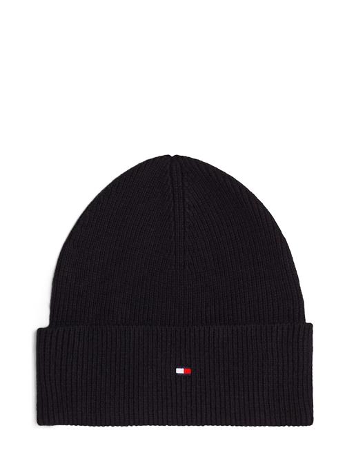 Se Essential Flag Beanie Tommy Hilfiger Black ved Booztlet