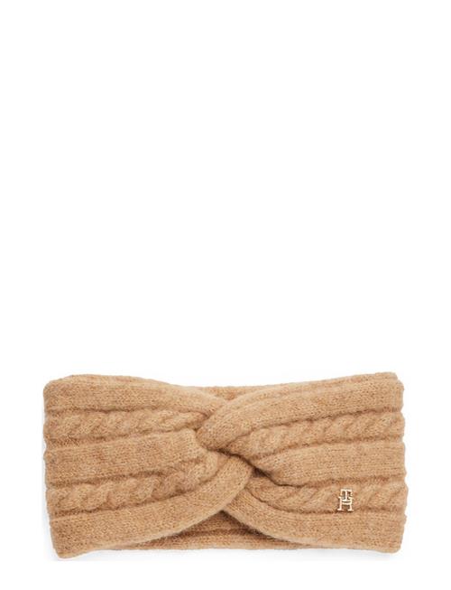 Th Timeless Headband Cable Tommy Hilfiger Beige