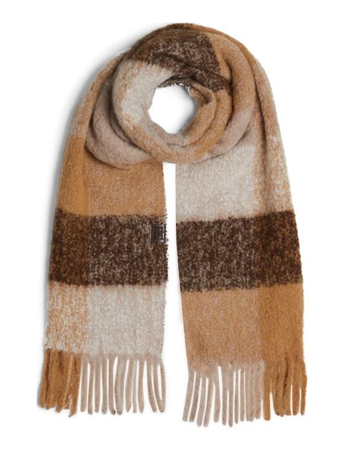 Th Fluffy Scarf Mix Tommy Hilfiger Brown