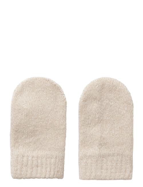 Se Lil'Atelier Nbngene Nio Knit Mittens Lil Lil'Atelier Beige ved Booztlet