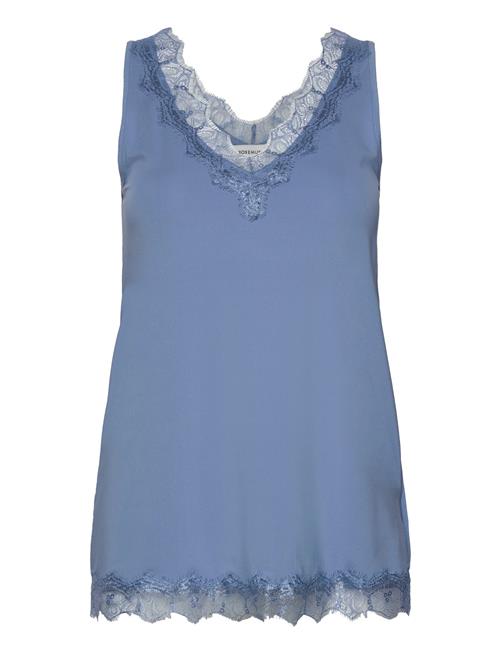 Rosemunde Rwbillie Sl Lace V-Neck Top Rosemunde Blue