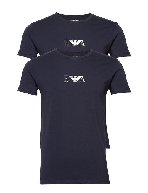 Se Emporio Armani Mens Knit 2Pack T-Sh Emporio Armani Navy ved Booztlet