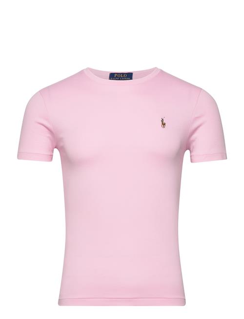 Se Polo Ralph Lauren Custom Slim Fit Soft Cotton T-Shirt Polo Ralph Lauren Pink ved Booztlet