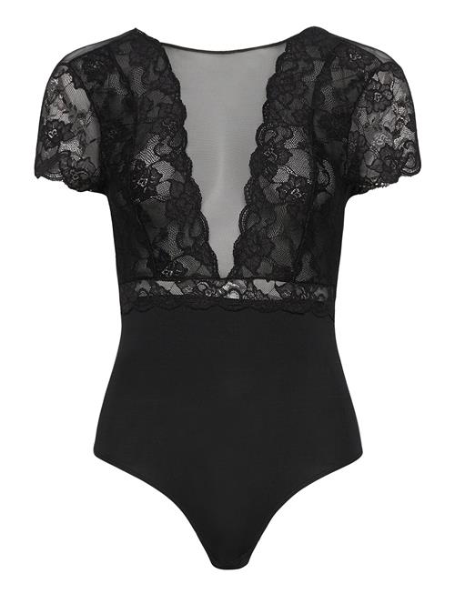Pcsicca Ss Bodystocking Pieces Black