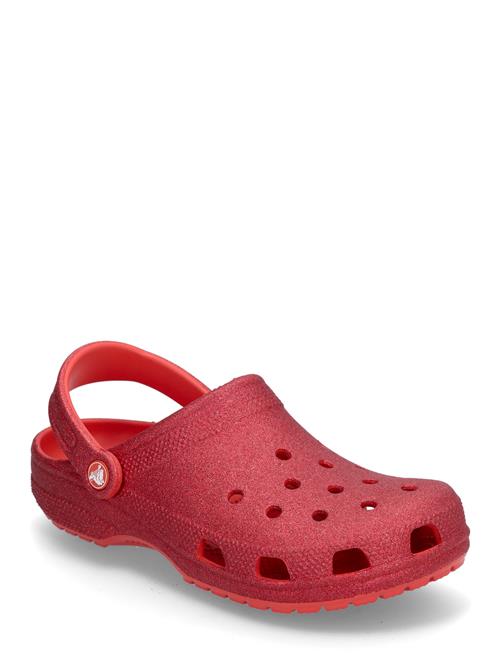 Se Crocs Classic Glitter Clog Crocs Red ved Booztlet