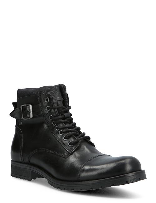 Jack & Jones Jfwalbany Leather Anthracite Sn Jack & J S Black