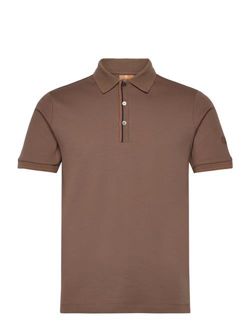 Se Mos Mosh Gallery Mmgharvey Polo Ss Tee Mos Mosh Gallery Brown ved Booztlet