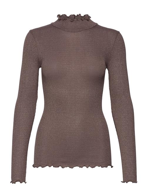 Se Rosemunde Boston Turtleneck W/Lyrex Rosemunde Brown ved Booztlet