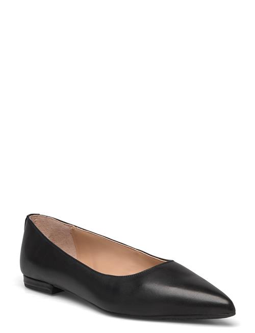 Lauren Ralph Lauren Londyn Burnished Leather Ballet Flat Lauren Ralph Lauren Black