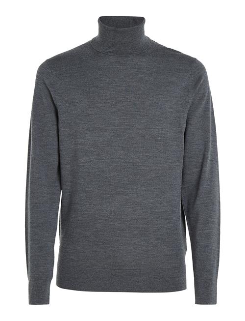 Calvin Klein Superior Wool Turtle Neck Calvin Klein Grey