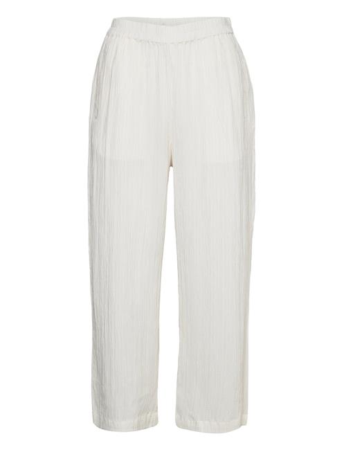 Lindex Trouser Bella Structure Croppe Lindex White