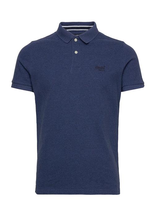 Se Superdry Classic Pique Polo Superdry Blue ved Booztlet