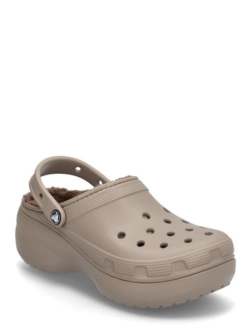 Crocs Classic Platform Lined Clog W Crocs Beige