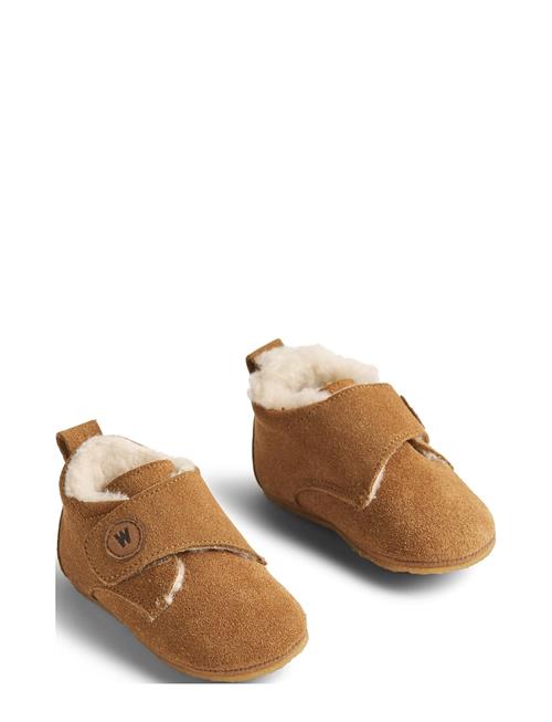 Taj Wool Indoor Shoe Wheat Brown