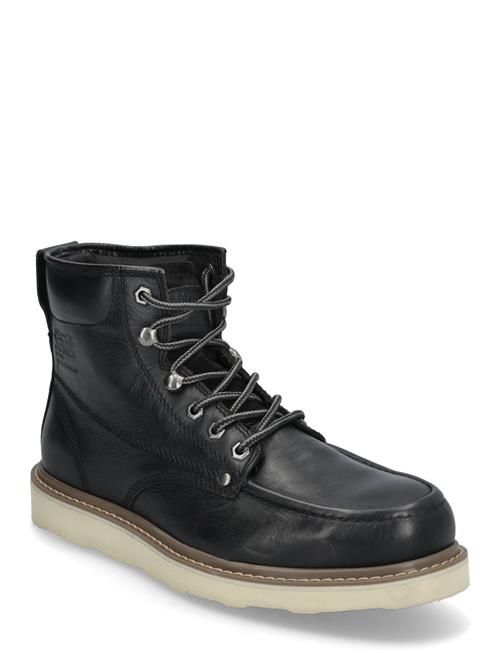 Se Jack & Jones Jfwaldgate Moc Leather Boot Sn Jack & J S Black ved Booztlet