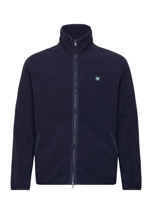 Se Double A by Wood Wood Jay Patch Zip Fleece Double A By Wood Wood Navy ved Booztlet