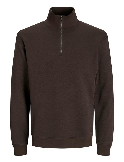 Se Jack & Jones Jjebradley Sweat Half Zip Noos Jack & J S Brown ved Booztlet