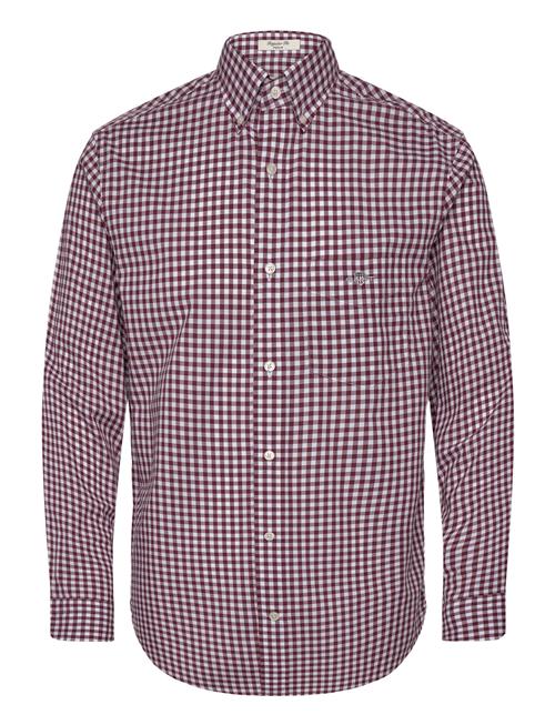 Reg Classic Poplin Gingham Shirt GANT Red