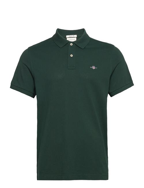 Reg Shield Ss Pique Polo GANT Green