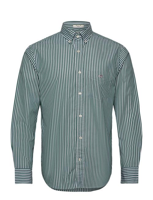 GANT Reg Classic Poplin Stripe Shirt GANT Green