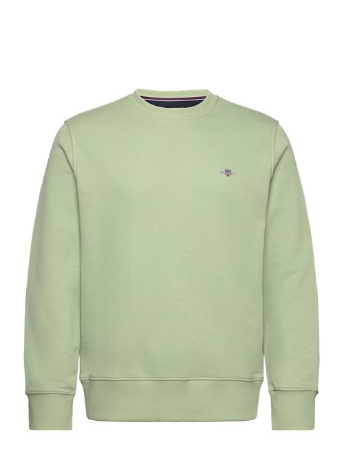 Se GANT Reg Shield C-Neck Sweat GANT Green ved Booztlet