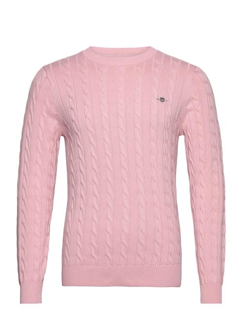 Cotton Cable C-Neck GANT Pink