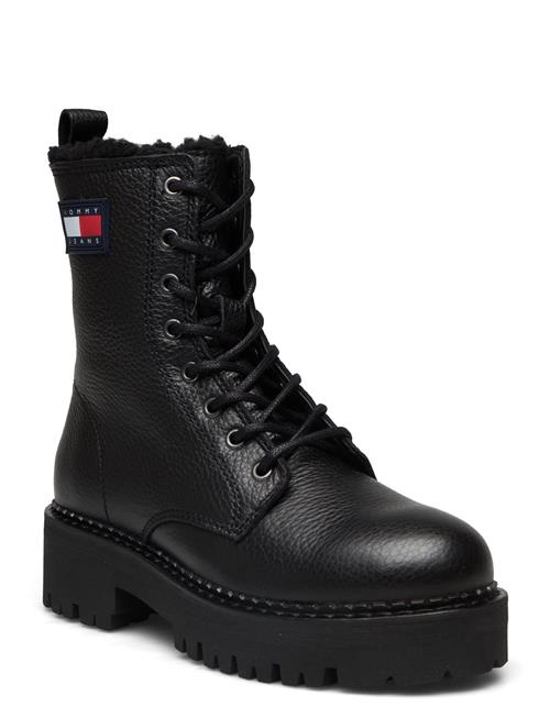 Tjw Urban Boot Tumbled Ltr Wl Tommy Hilfiger Black