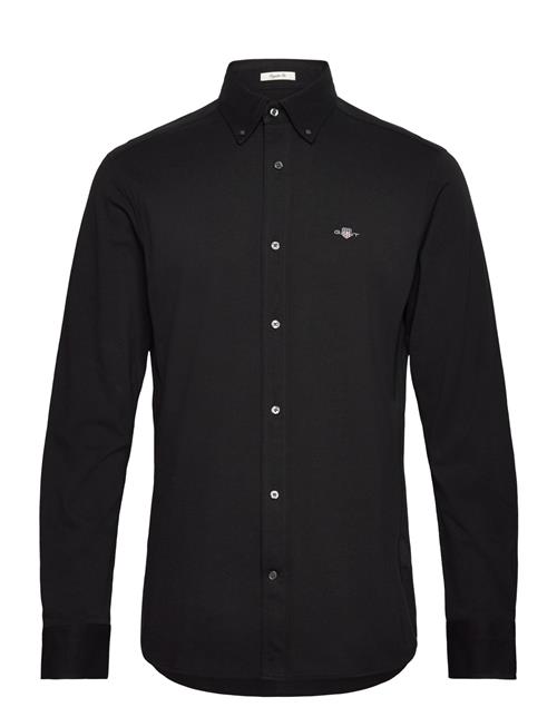 Reg Jersey Pique Shirt GANT Black