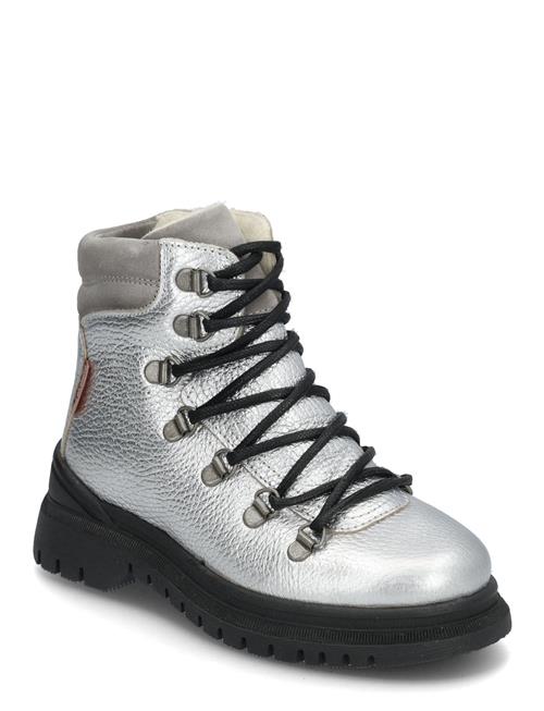 Se ANGULUS Boots - Flat - With Lace And Zip ANGULUS Silver ved Booztlet