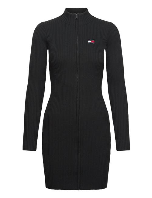 Tommy Jeans Tjw Badge Zip Sweater Dress Tommy Jeans Black