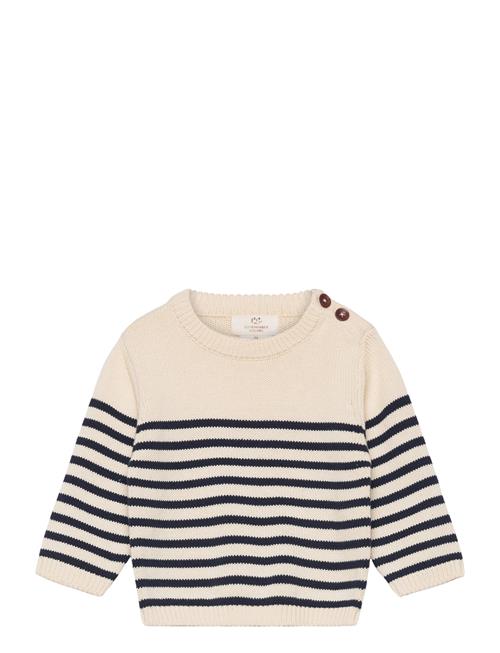 Copenhagen Colors Knitted Striped Sailor Jumper Copenhagen Colors Beige