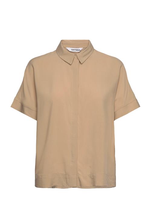 Soft Rebels Srfreedom Ss Shirt Soft Rebels Beige