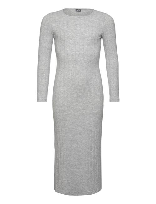 LMTD Nlflunne Ls Long Slim Dress LMTD Grey