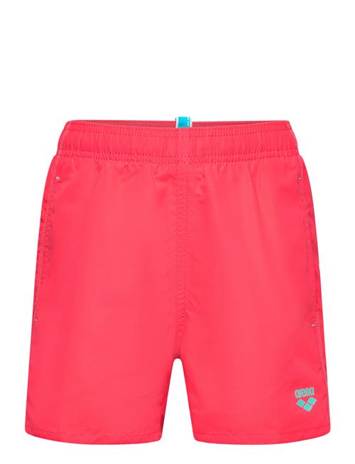 Arena Boys' Beach Boxer Solid R Black-White Arena Red