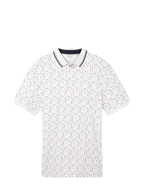 Allover Printed Polo Tom Tailor White