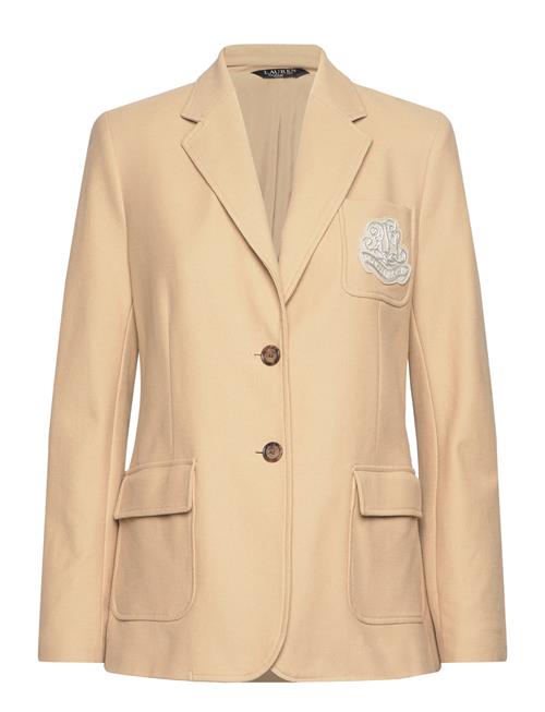 Bullion Stretch Cotton Piqué Blazer Lauren Ralph Lauren Beige