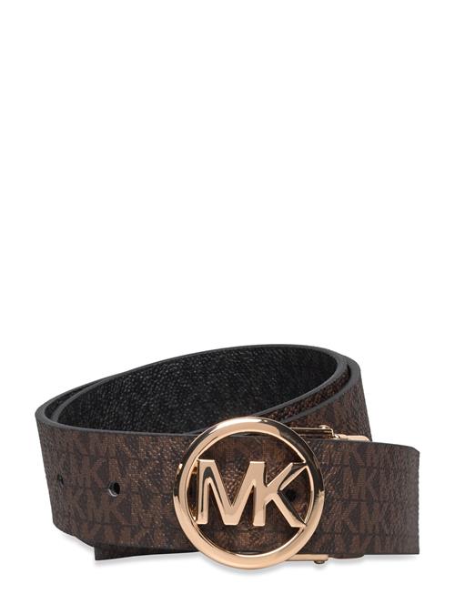 Michael Kors Accessories 32Mm Rev Mk Logo Bkl Logo To Logo Michael Kors Accessories Brown